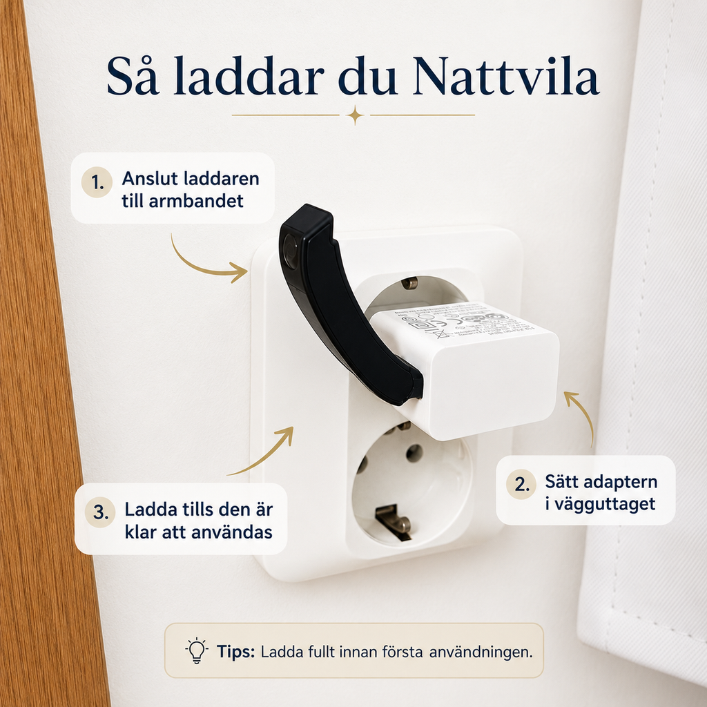 Nattvila™- Vibrationsalarm