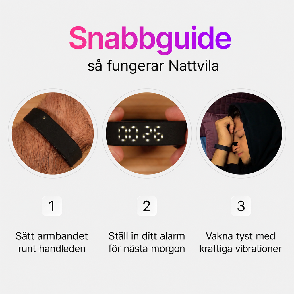 Nattvila™- Vibrationsalarm
