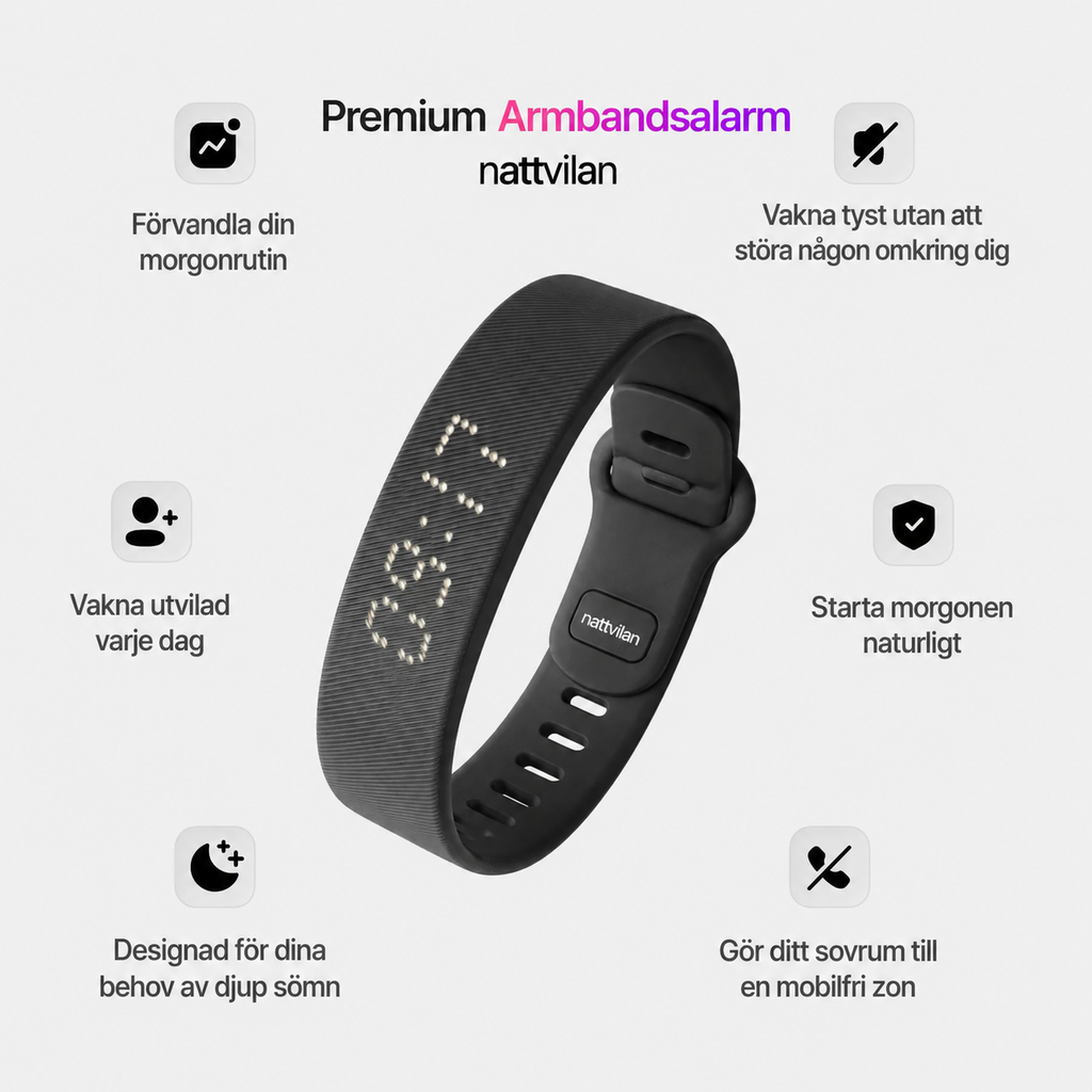 Nattvila™- Vibrationsalarm